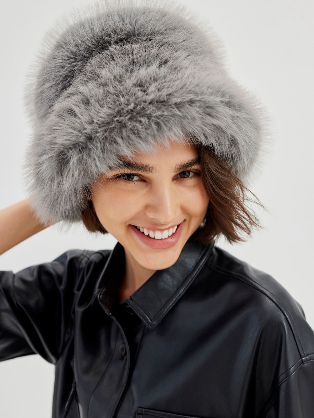 Urban Outfitters Ace Fluffy Faux Fur Bucket Hat